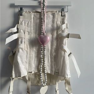 CAMP Vintage Bridal Corset Girdle Corset 29” Garters Shaper Ref. # 9144 White